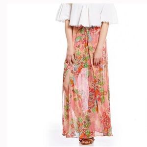 GB Gianni Bini floral maxi skirt XL